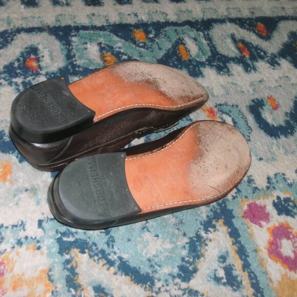 FLORSHEIM Brown Leather Tassel Loafers Slip On Dress Shoes size 11 D